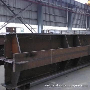 Box column steel building, crossing box column